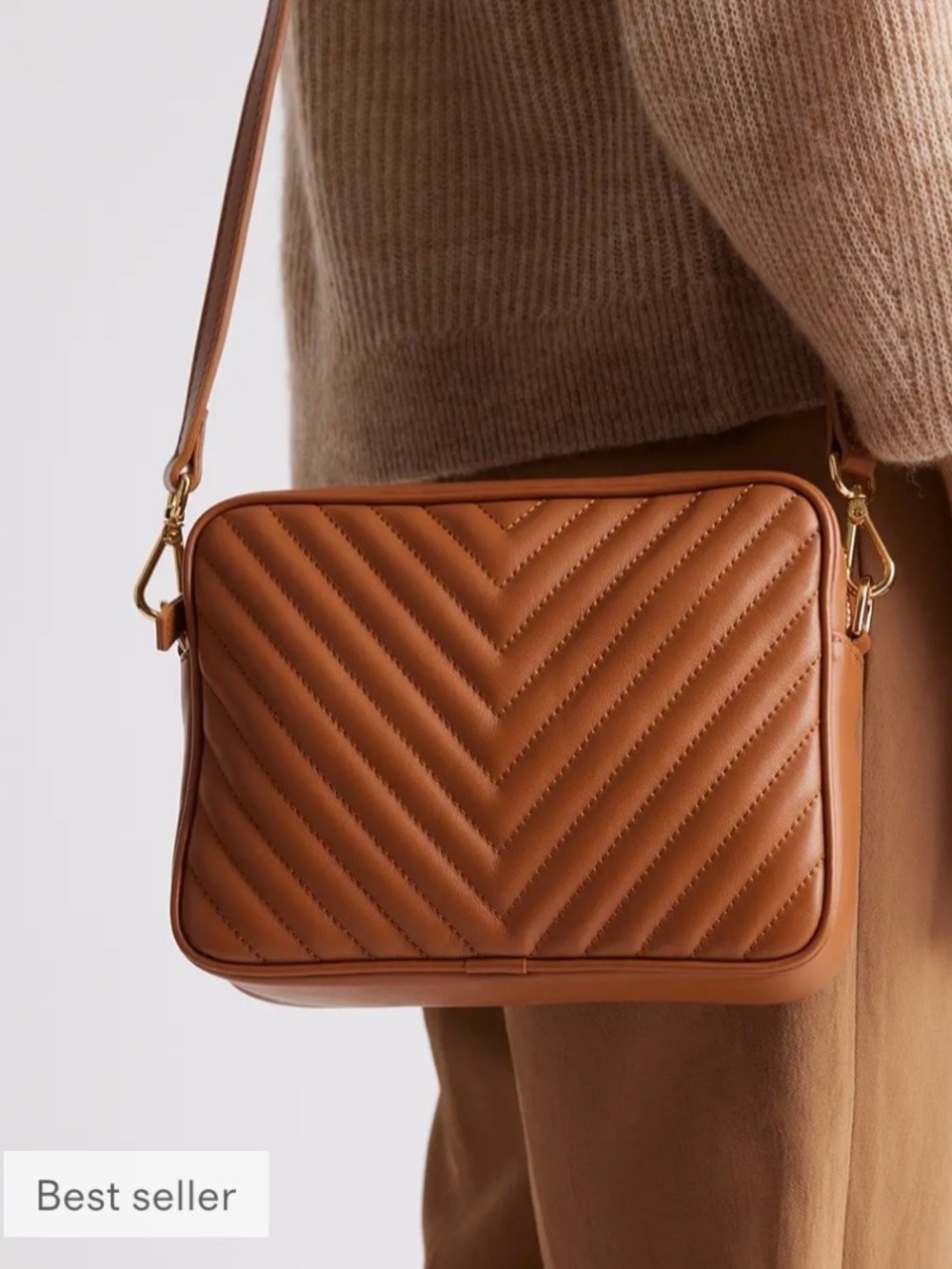 QUINCE Italian Leather Crossbody Bag